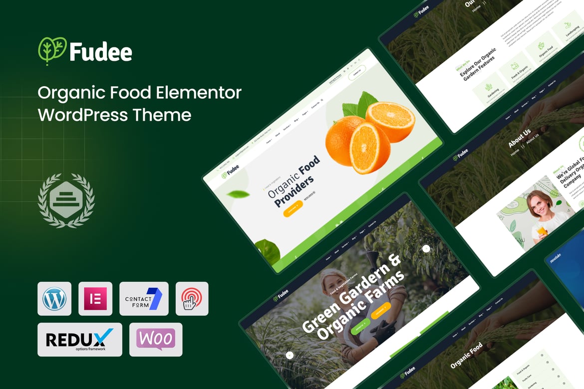 Fudee - Tema WordPress Makanan Organik Terbaik
