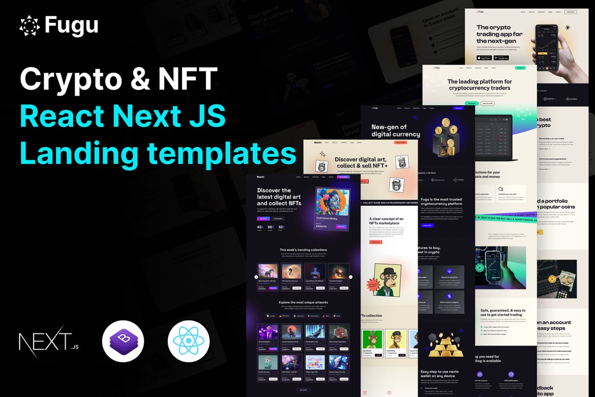 Fugu - Template Website NFT & Crypto yang Menarik dan Responsif