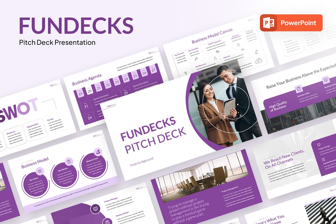 Fundecks - Template PowerPoint Presentasi yang Menarik