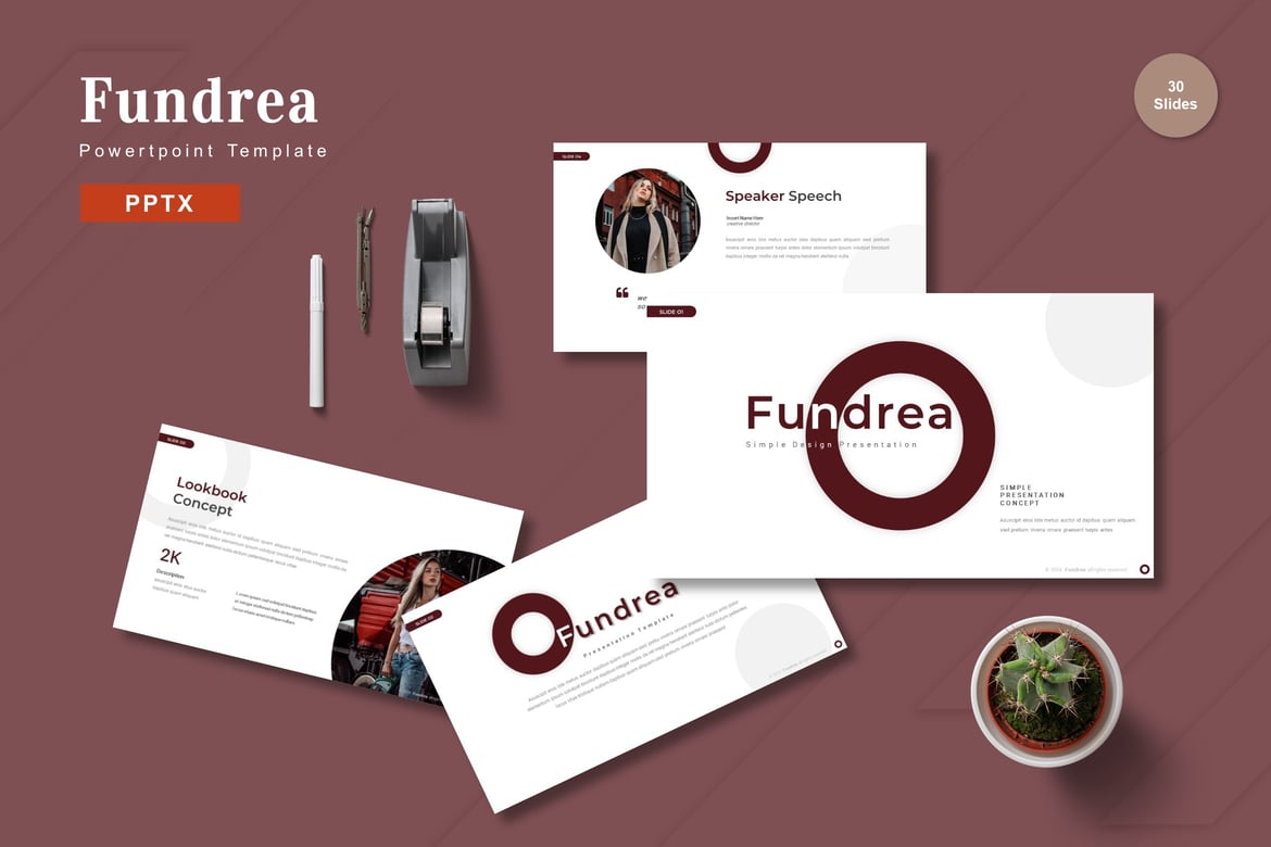 Fundrea - Template Powerpoint yang Memukau