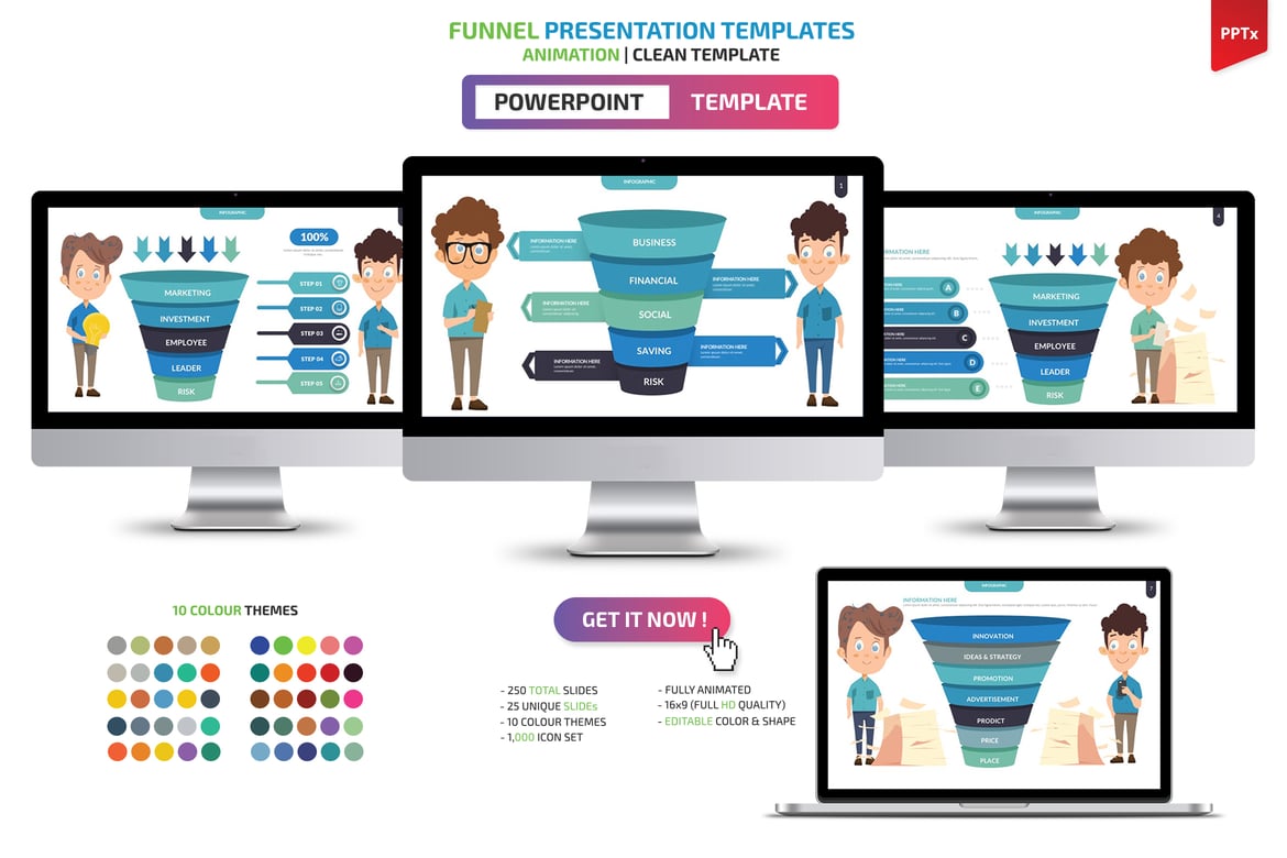 Template Powerpoint Funnel yang Menarik dan Profesional