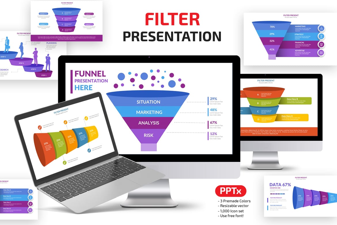 Template PowerPoint Funnel yang Menarik dan Interaktif