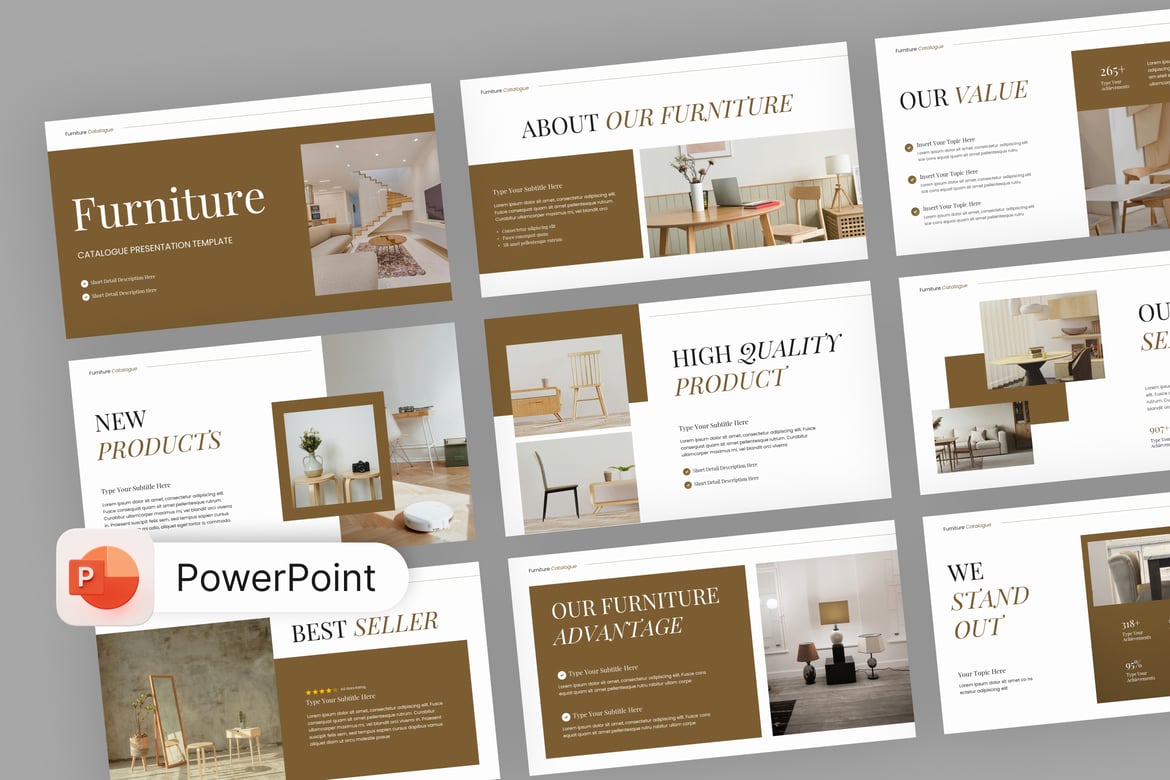 Katalog Furnexa: Template PowerPoint untuk Presentasi Menarik
