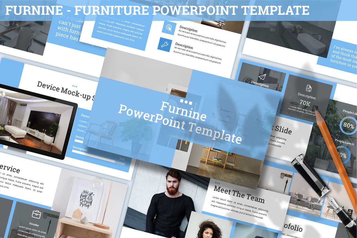 Furnine - Template Powerpoint Furniture Profesional
