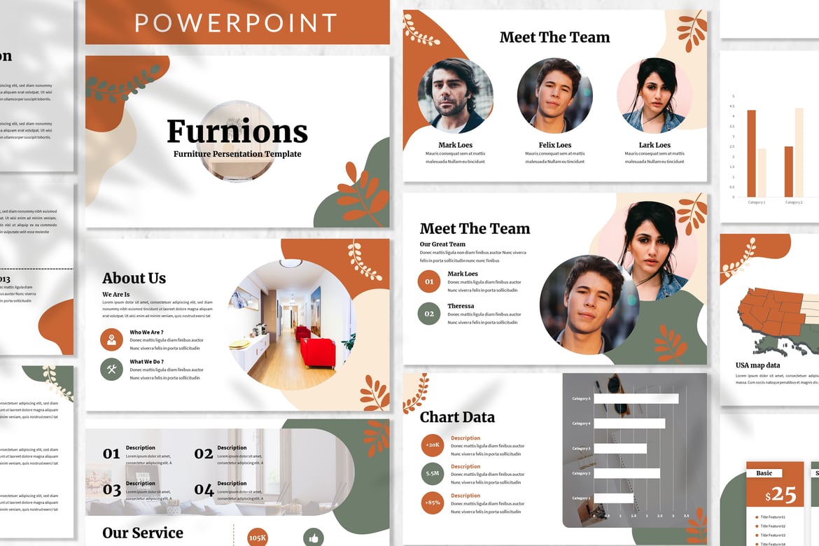 Furnions - Template Powerpoint Kreatif untuk Presentasi Menarik