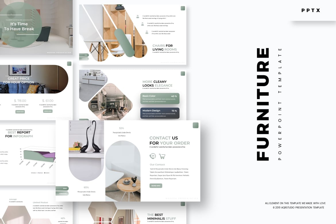 Template Powerpoint Furniture yang Menarik dan Multifungsi