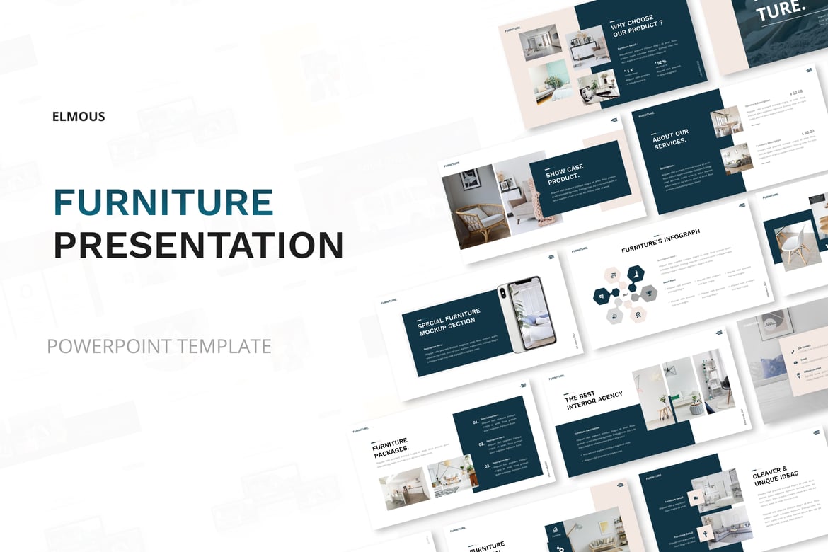 Template Presentasi Powerpoint Furniture yang Menarik dan Profesional