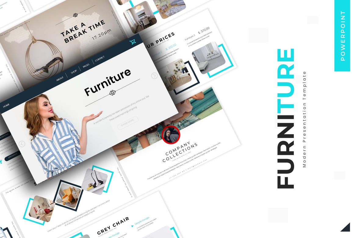 Template Presentasi PowerPoint Furniture yang Menarik dan Profesional