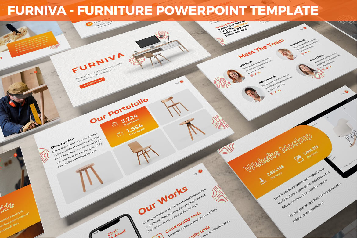 Template Powerpoint Furniva - Solusi Presentasi Modern untuk Furniture dan Lainnya