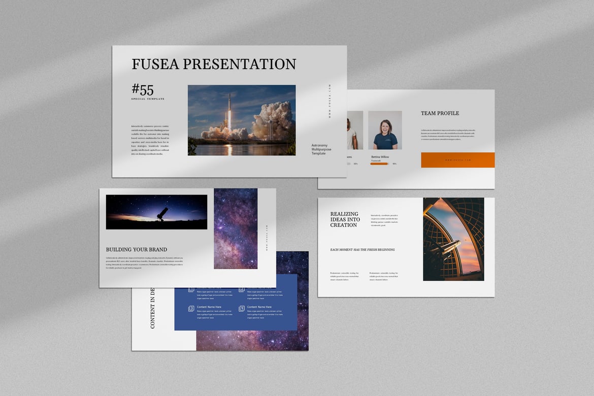 Template Presentasi Astronomi Fusea: Siap Memukau Audien Anda!