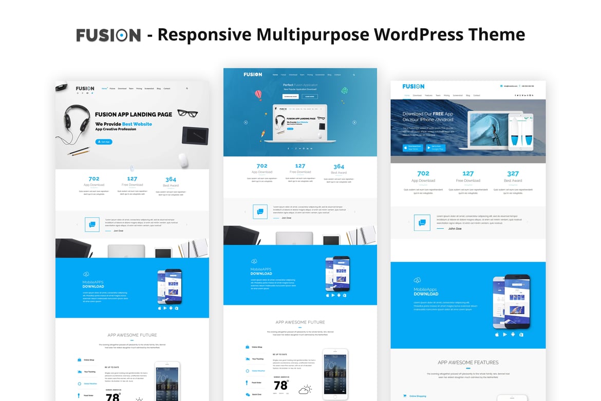Fusion – Tema WordPress Serbaguna yang Responsif dan Modern