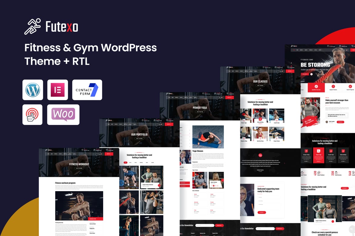 Futexo - Tema WordPress Fitness & Gym dengan RTL yang Menarik