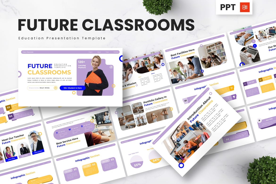 Template Powerpoint Kelas Masa Depan - Kreativitas dalam Pendidikan