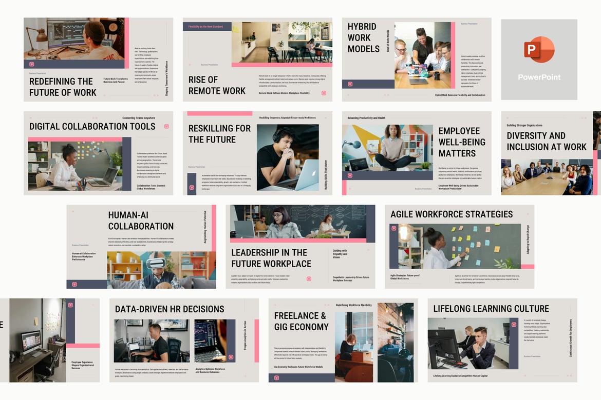 Template Presentasi Powerpoint untuk Strategi Bisnis Masa Depan