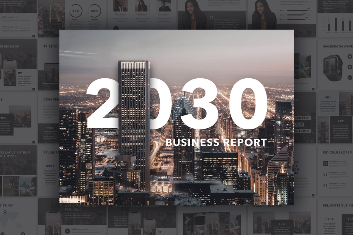 Template PowerPoint Masa Depan yang Menarik dan Profesional