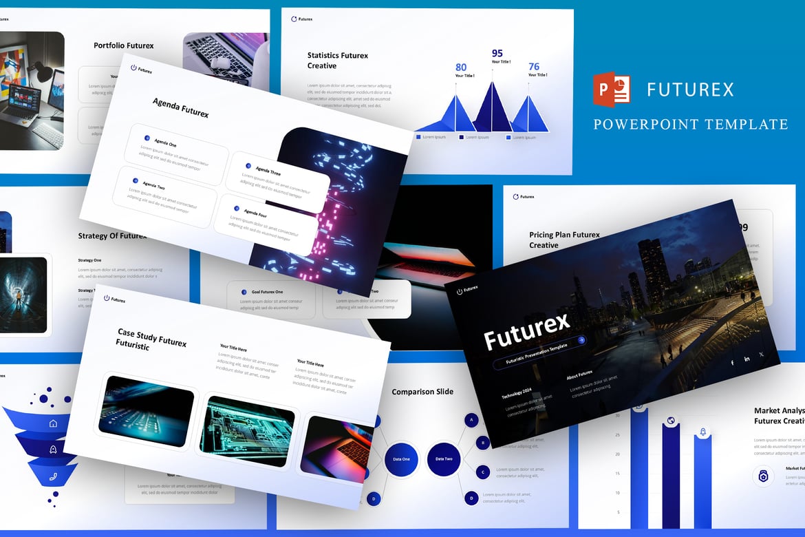 Futurex - Template PowerPoint Futuristik yang Menginspirasi