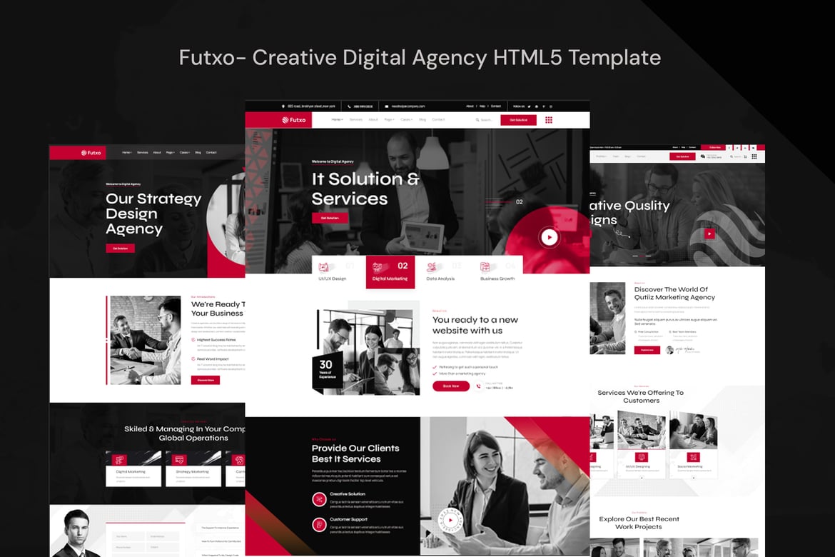 Futxo - Template Website HTML5 Kreatif untuk Digital Agency Modern