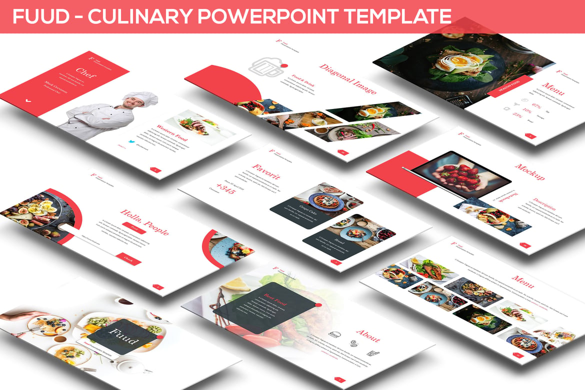 Fuud - Template Presentasi Powerpoint Kuliner yang Menarik