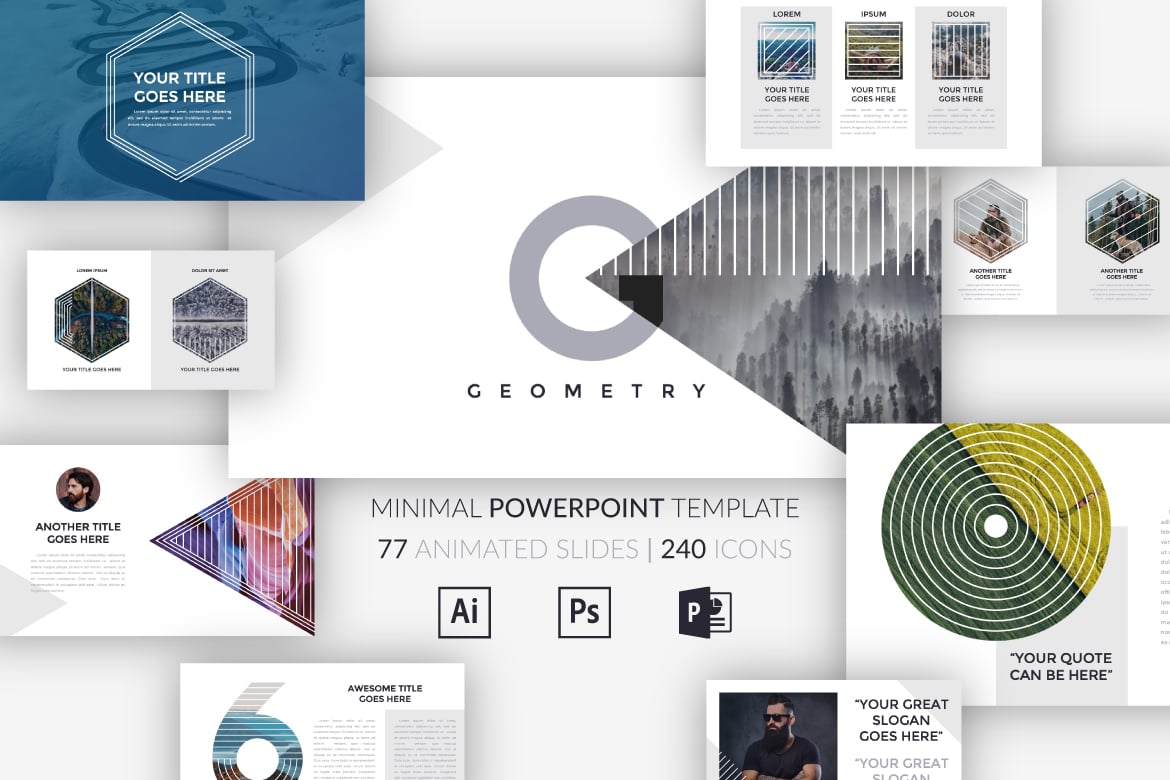 G E O M E T R Y . Template Powerpoint Minimalis dan Menarik