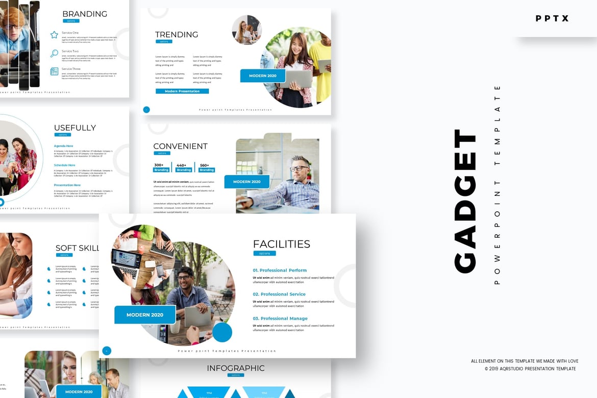 Template Powerpoint Gadget - Solusi Presentasi Profesional