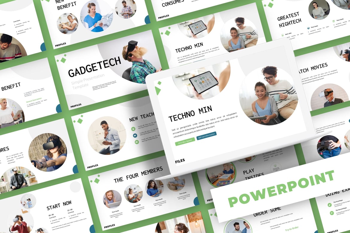 Gadgetech - Template Presentasi PowerPoint Multifungsi