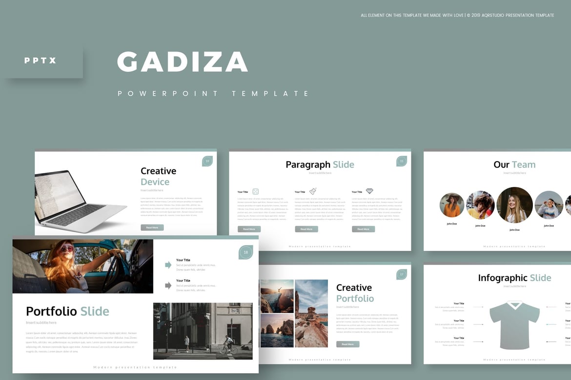 Gadiza - Template PowerPoint Serbaguna yang Menarik