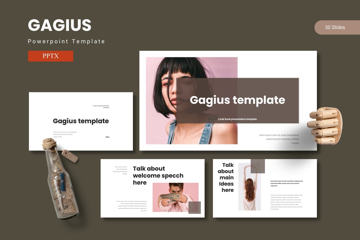 Gagius - Template PowerPoint Menarik dan Profesional