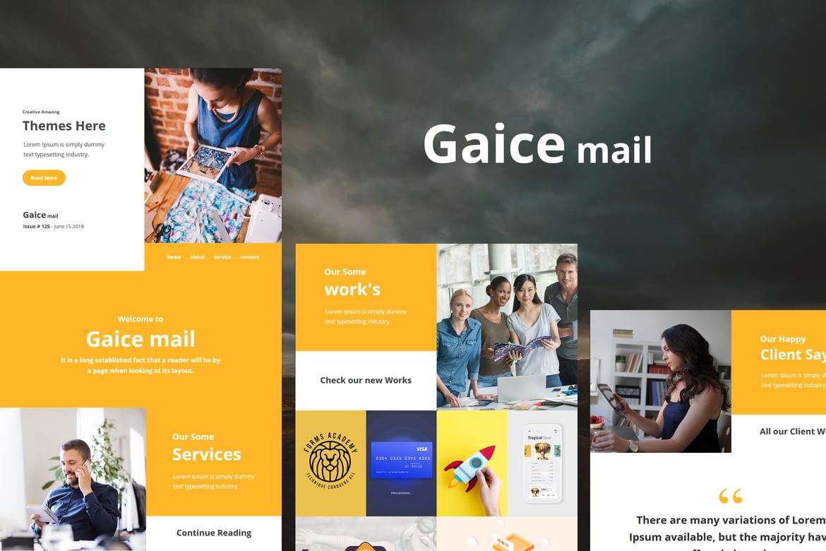 Gaice Mail - Template E-mail Responsif yang Modern dan Menarik