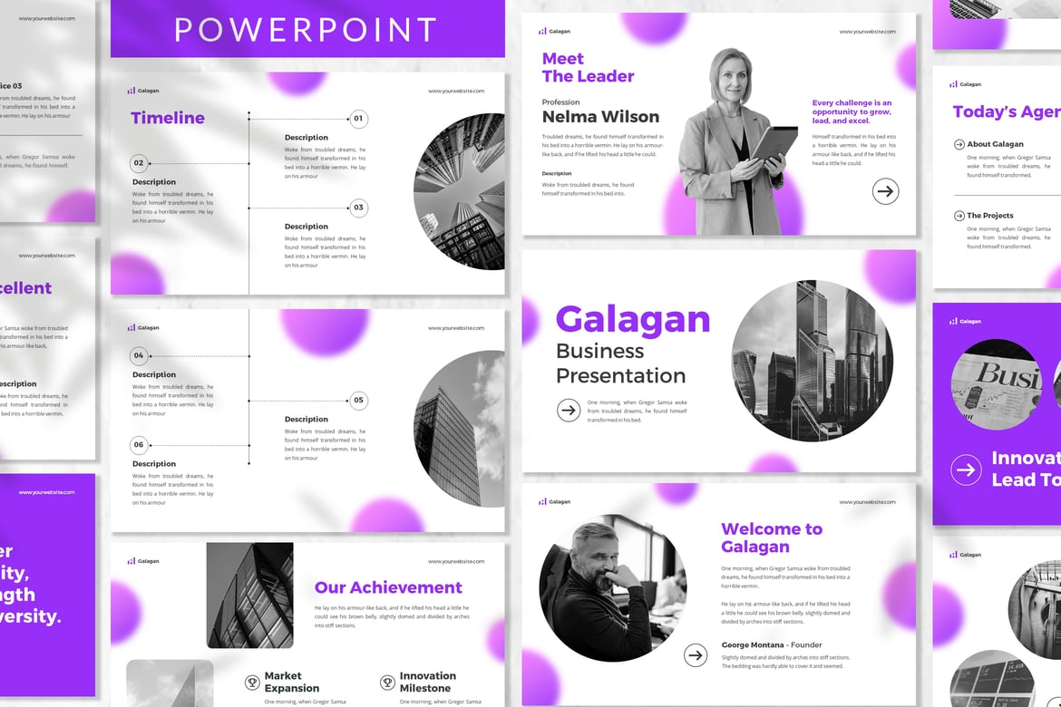 Galagan - Template Powerpoint Bisnis Profesional