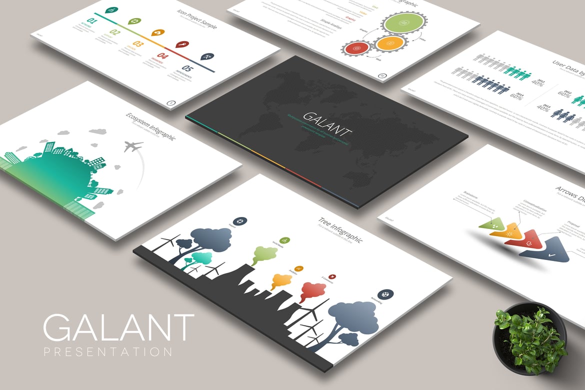 Template Powerpoint GALANT: Presentasi Kreatif untuk Segala Kebutuhan