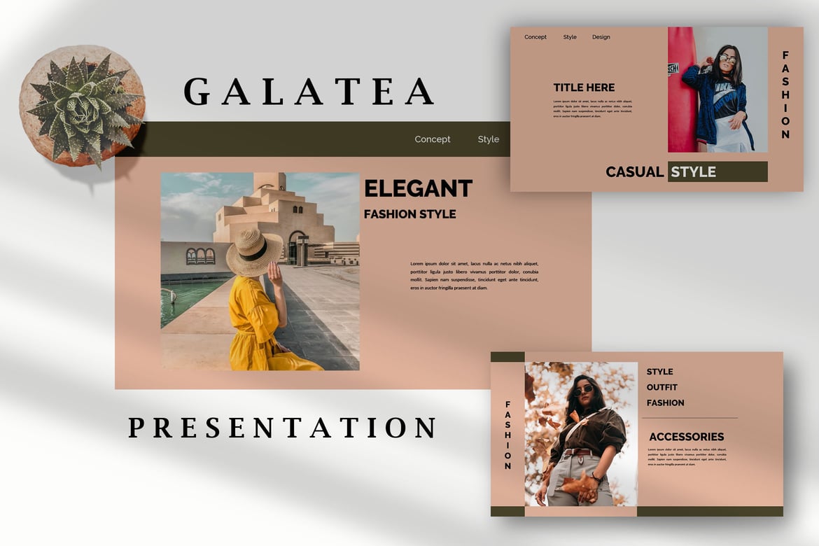 Galatea: Template Presentasi Fashion Stylish yang Memukau