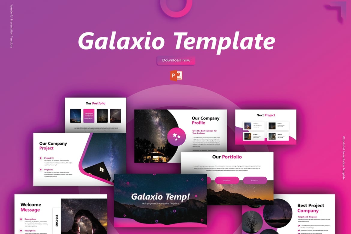 Galaxio - Template PowerPoint Profesional dan Menarik