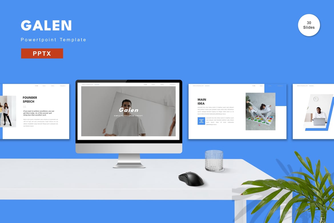Galen - Template Powerpoint Profesional untuk Presentasi Anda