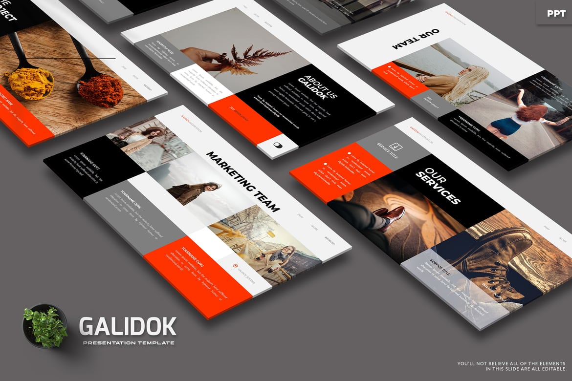 Galidok - Template Powerpoint Kreatif untuk Presentasi Profesional
