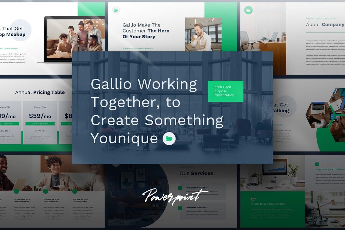 Template Powerpoint Galio - Solusi Presentasi Digital yang Menarik