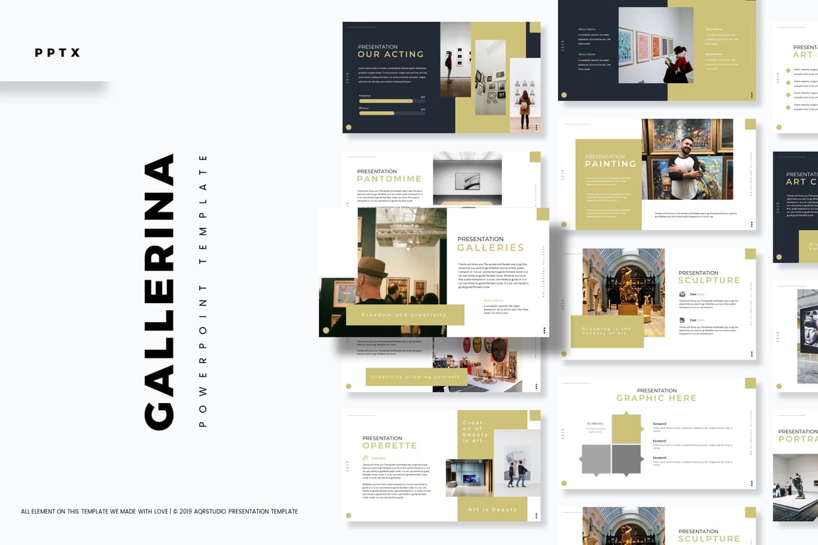 Gallerina - Template PowerPoint Menarik untuk Semua Kebutuhan