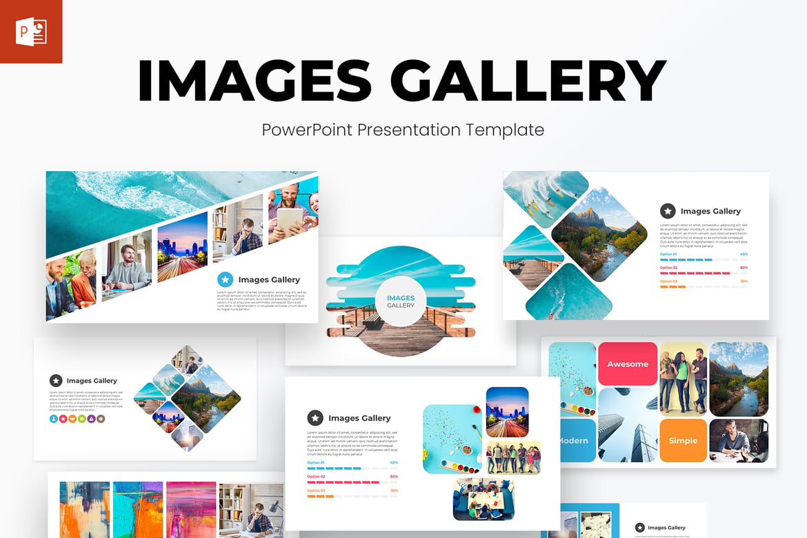 Template Presentasi PowerPoint Galeri yang Menarik dan Profesional