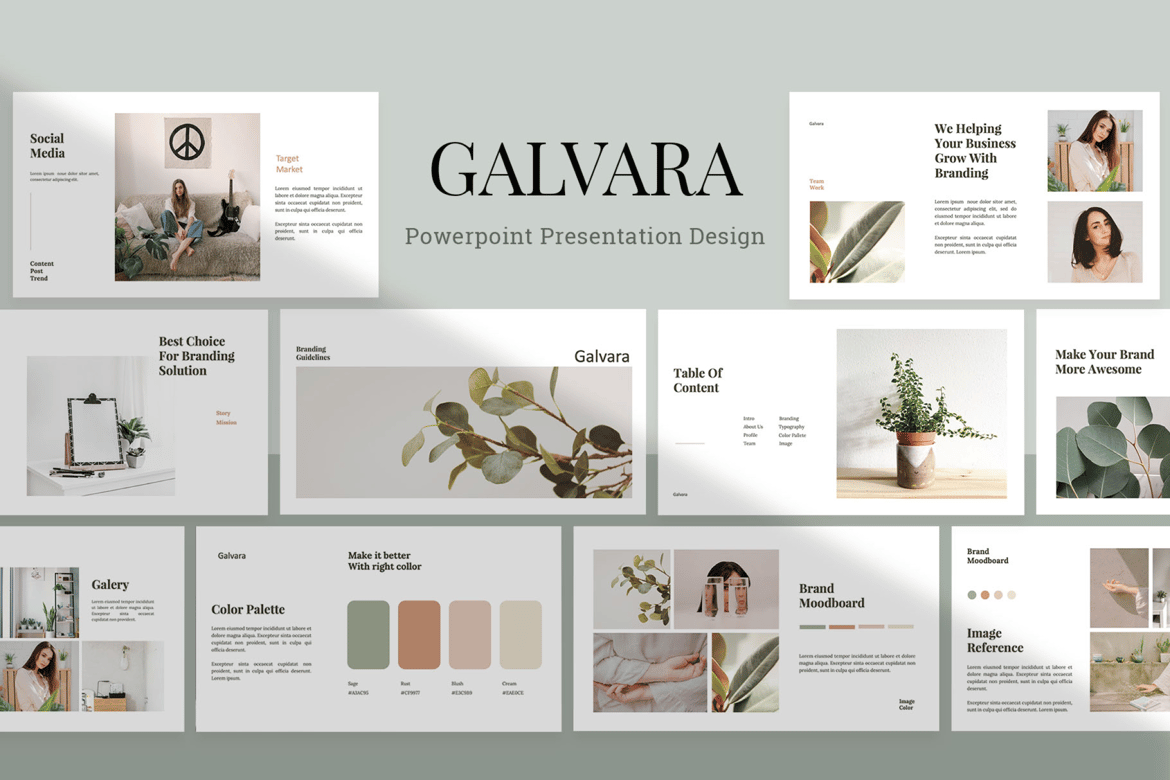 Galvara - Template Powerpoint Elegan untuk Presentasi Profesional