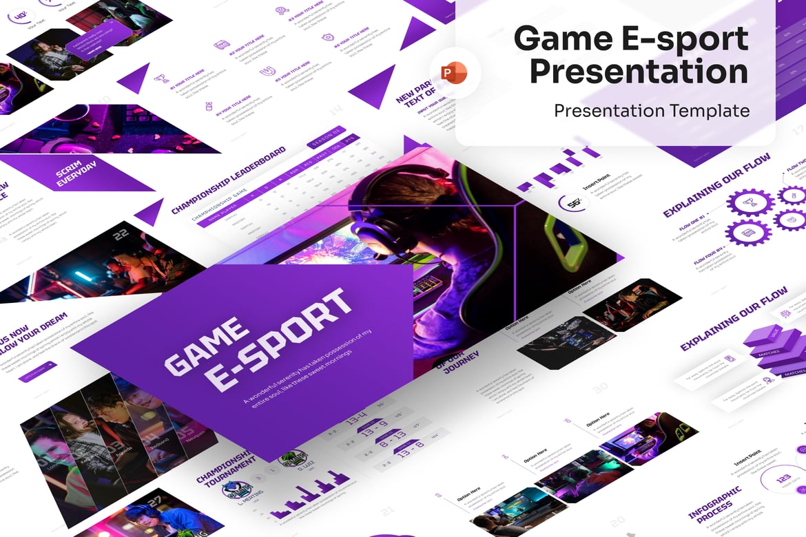 Template PowerPoint E-sport yang Menarik dan Profesional