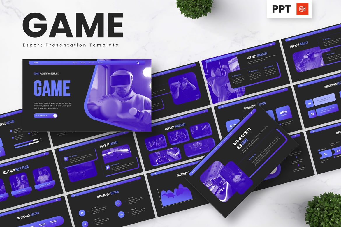 Template Powerpoint Esport untuk Presentasi Menarik