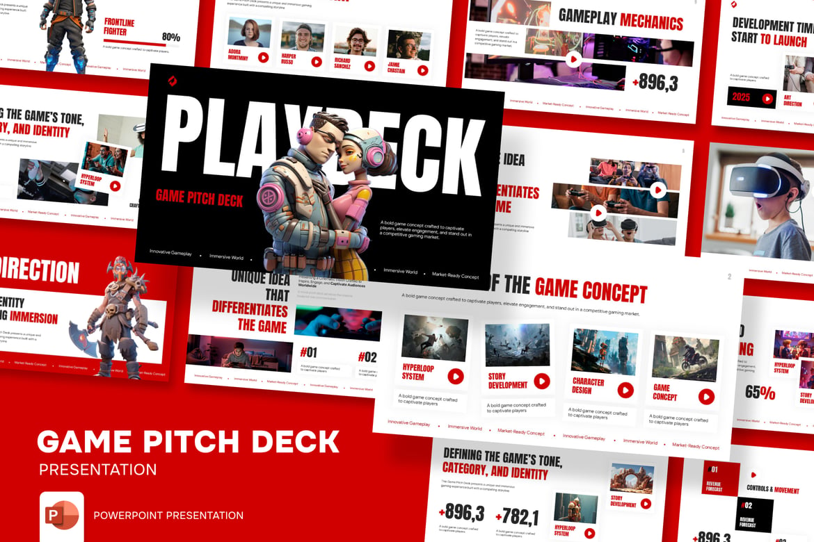 Template Presentasi Pitch Game yang Menarik dan Profesional