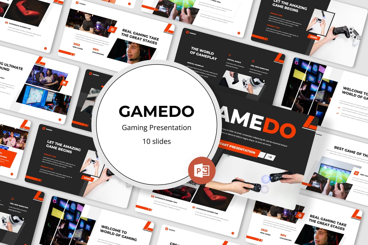 Gamedo - Template PowerPoint Gaming yang Menarik