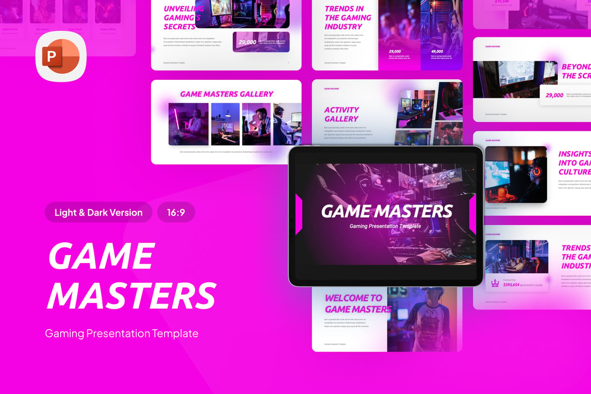 Template Presentasi Esport Gaming - PowerPoint yang Menarik
