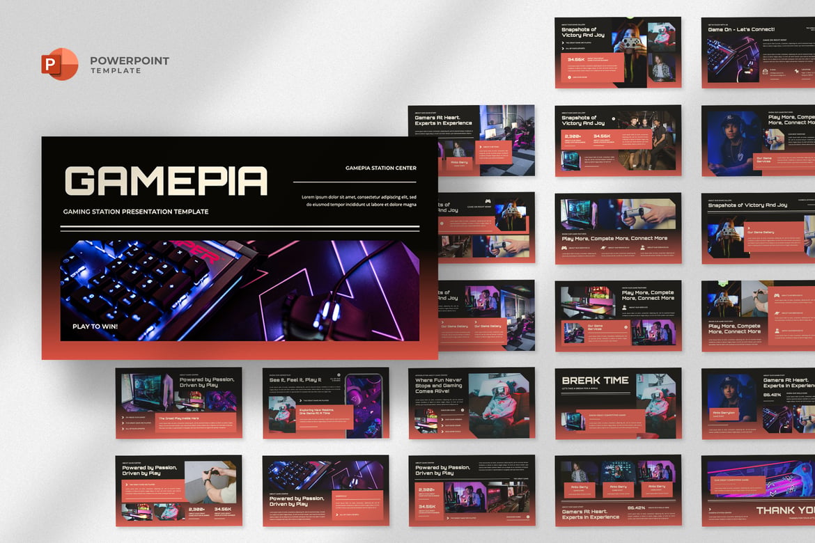 Template Powerpoint eSports Gamepia: Presentasi Menarik untuk Dunia Gaming