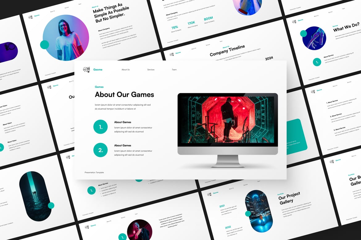 Template Powerpoint Presentasi Game yang Menarik dan Mudah Disesuaikan