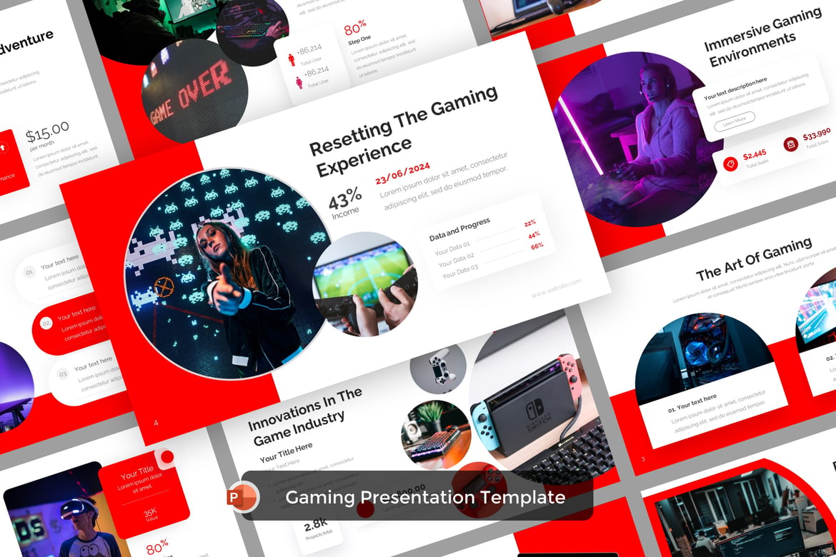 Template Presentasi Gaming yang Menarik dan Profesional