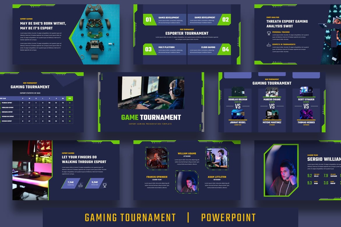 Template Presentasi Gaming yang Menarik dan Modern