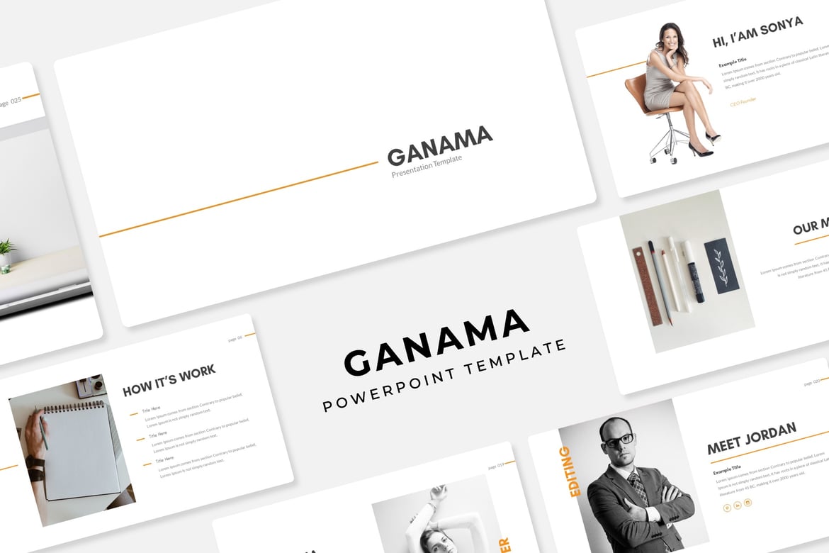 Ganama - Template PowerPoint Profesional dan Menarik