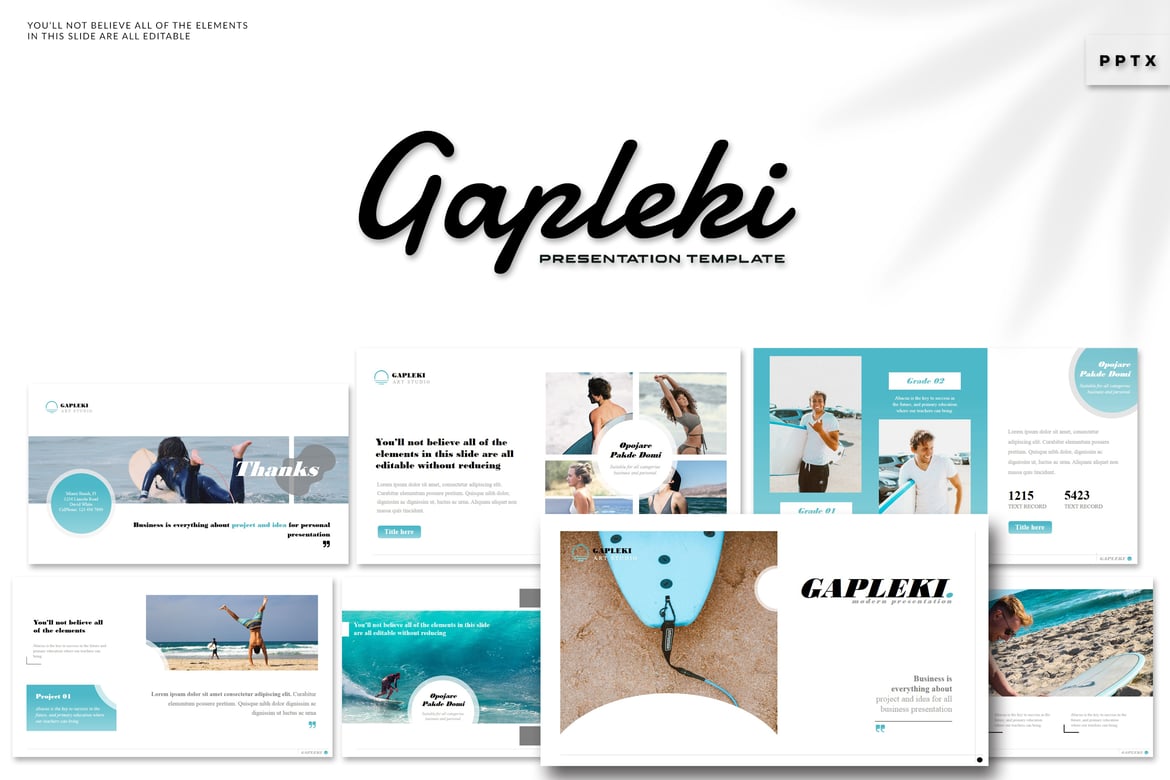 Template PowerPoint Gapleki - Presentasi Kreatif yang Menarik