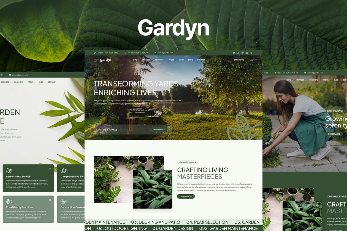 Template Website Bootstrap 5 untuk Layanan Taman dan Lanskap